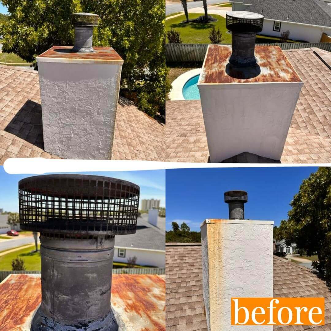 Chimney Repair Gardendale Alabama - Before & After